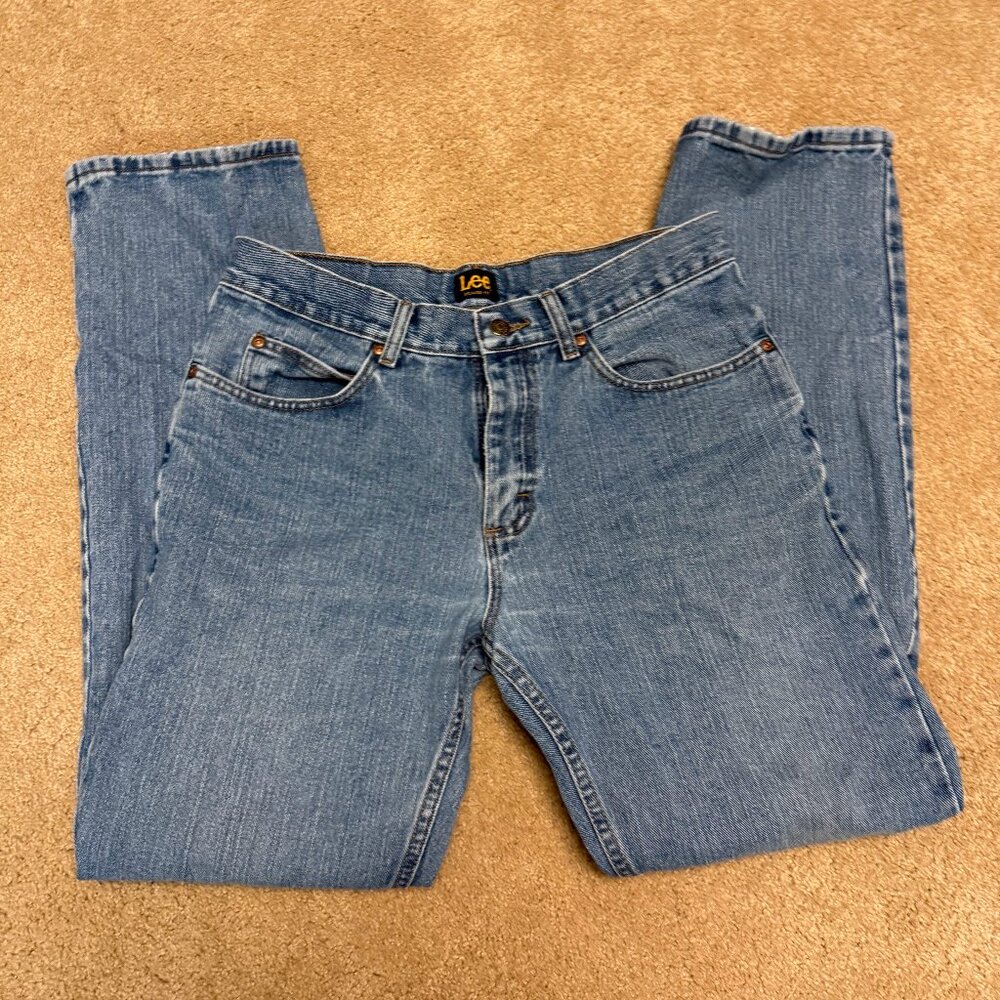 Distressed Vintage Lee Denim Jeans - 32x32